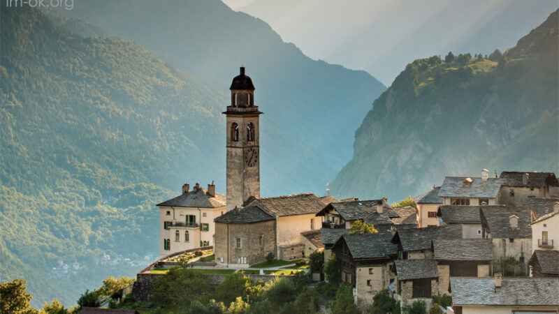 Soglio หมู่บ้านโบราณบนหุบเขา